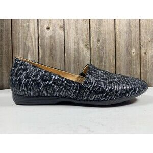 Dansko Leather Flats Larisa Gray Leopard Women’s Shoe Size 37 EU 6.5-7 US